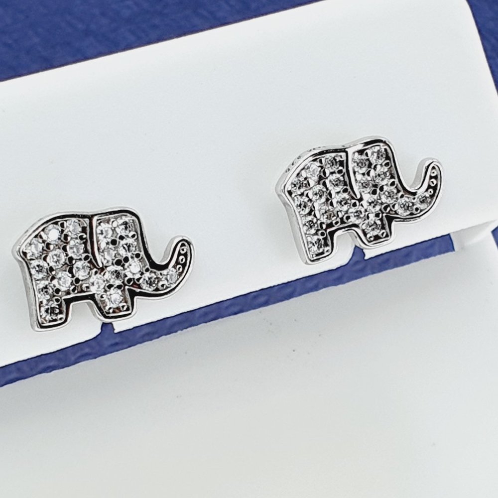925 Sterling Silver CZ Stud Earrings for Women/Girl, US925P1223